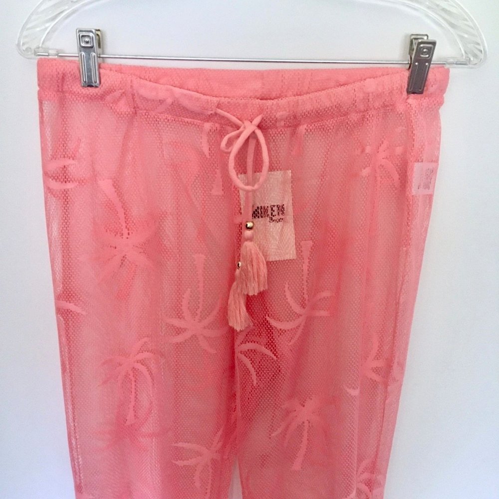 Miken Swim Mesh Cover-up Pants NWT